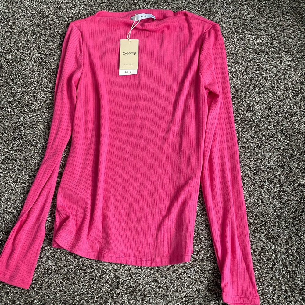 Mango brand pink top